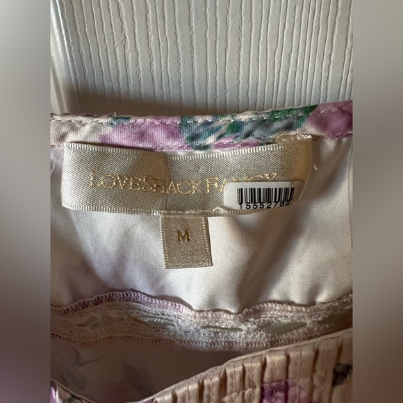 Love Shack Fancy Lanzo Floral Lace Trim Camisol Top size Medium - Picture 4 of 5